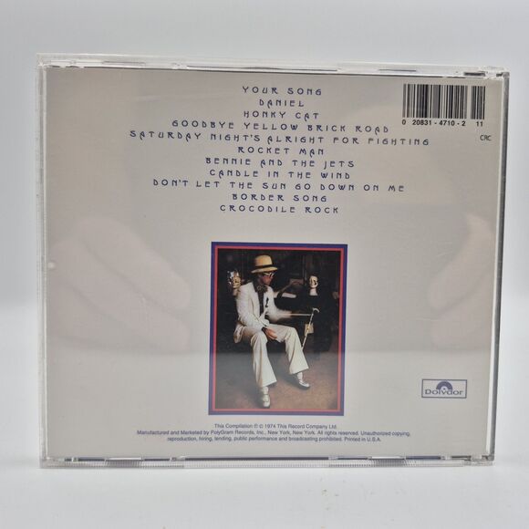 Greatest Hits by Elton John (CD, Oct-1990, Rocket Group Pty LTD) - Picture 2 of 4